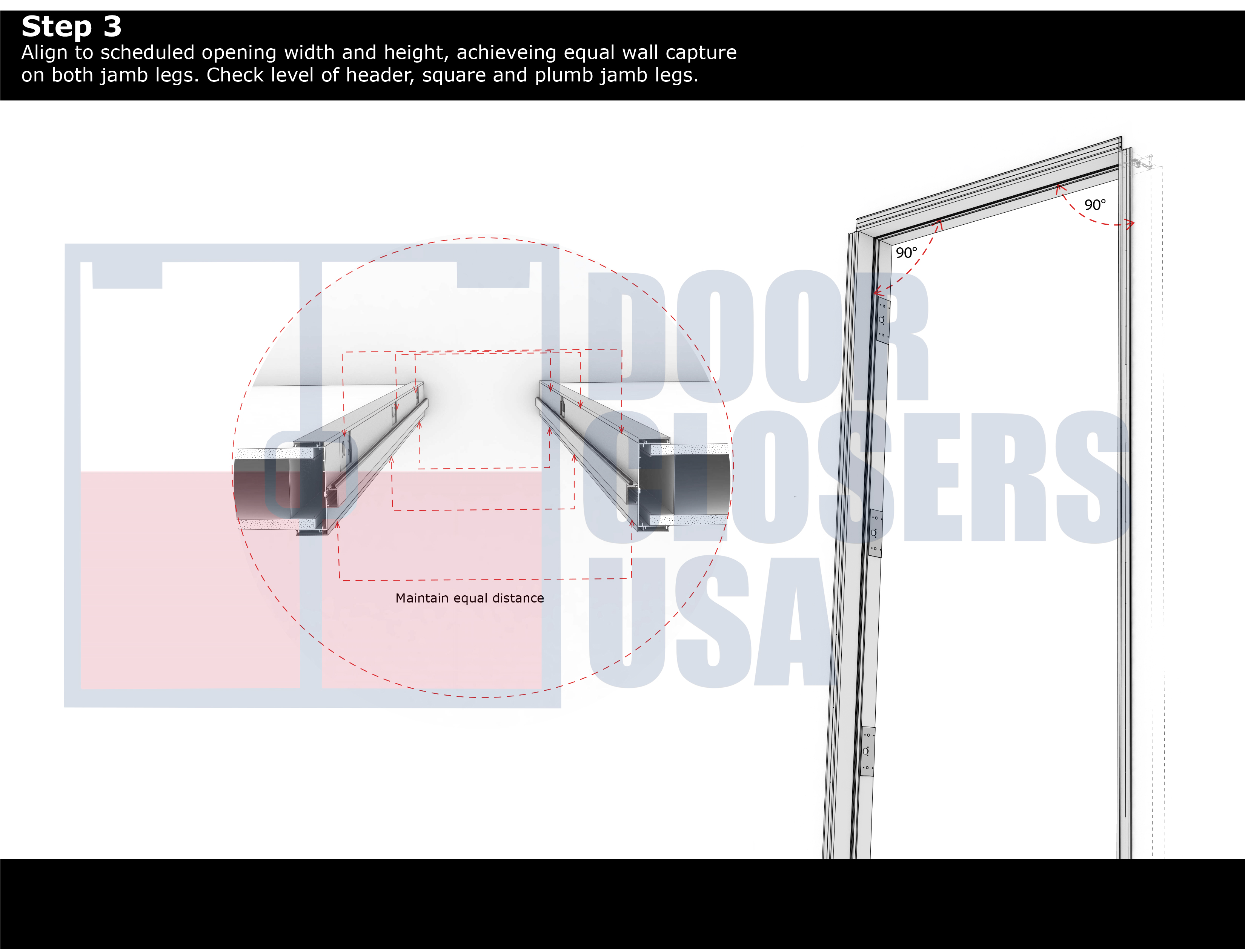 Office-Lite Single Aluminum Knock Down Drywall Frame Installation ...