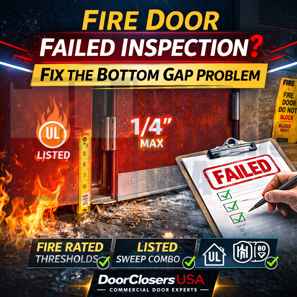 Fire Door Failed Inspection - Fix Bottom Gap & Threshold Issues | Door ...