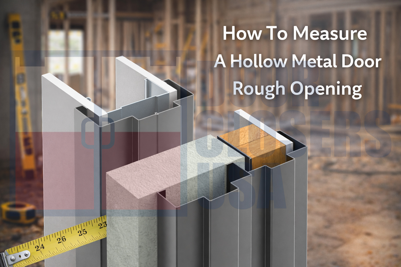 Measure Hollow Metal Door Rough Openings - Chart + Formulas | Door ...