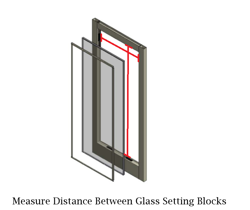 Measure Rough Opening for Commercial Glass Storefront Doors