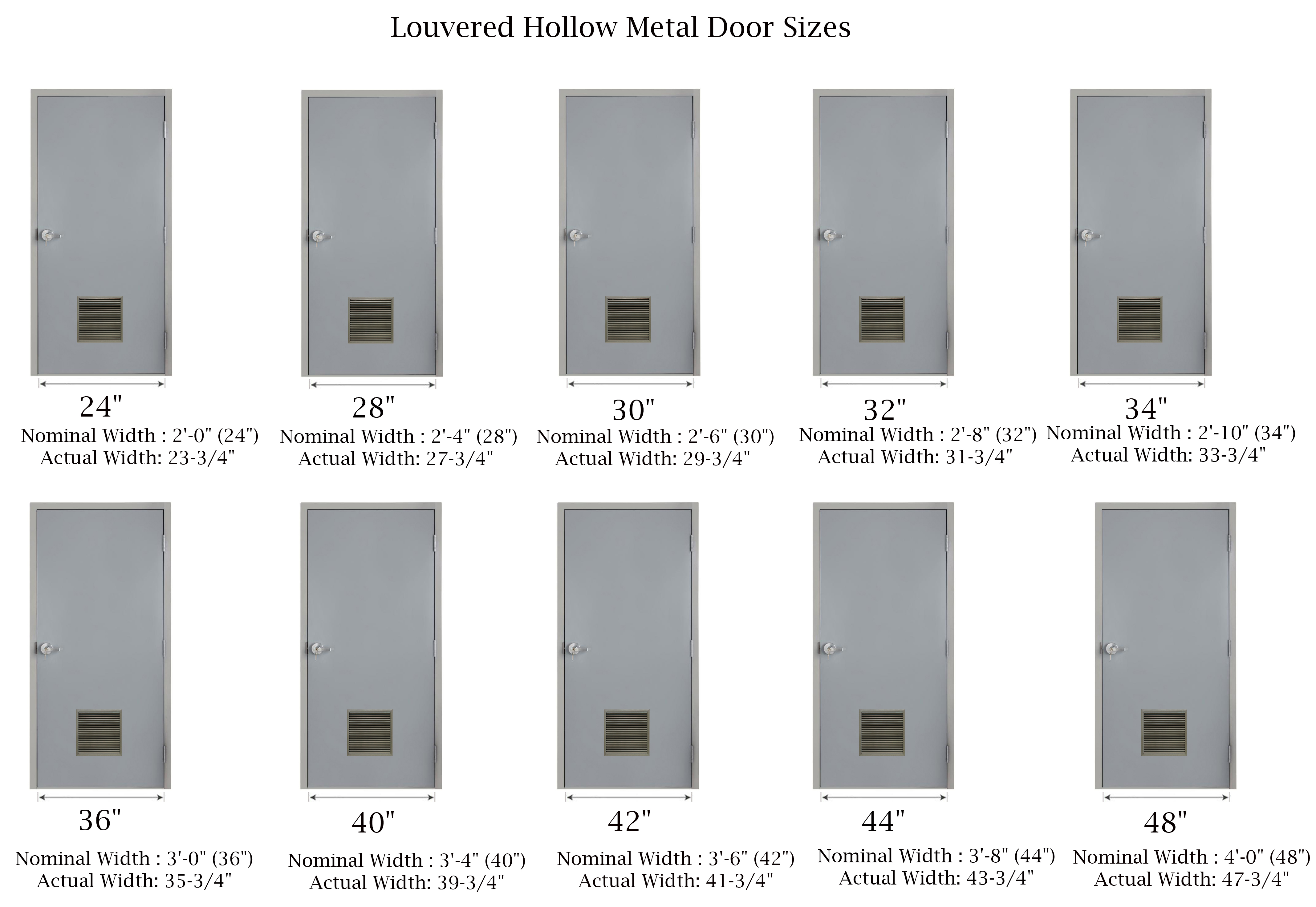 Louvered Hollow Metal Doors | www.doorclosersusa.com