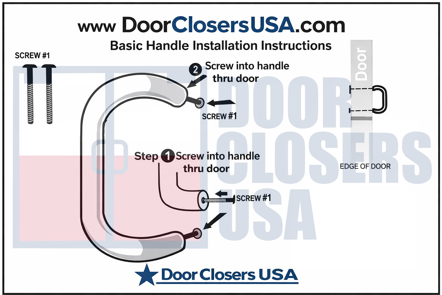 StorefrontFix OPH Series Architectural Offset Pull Handle Installation ...