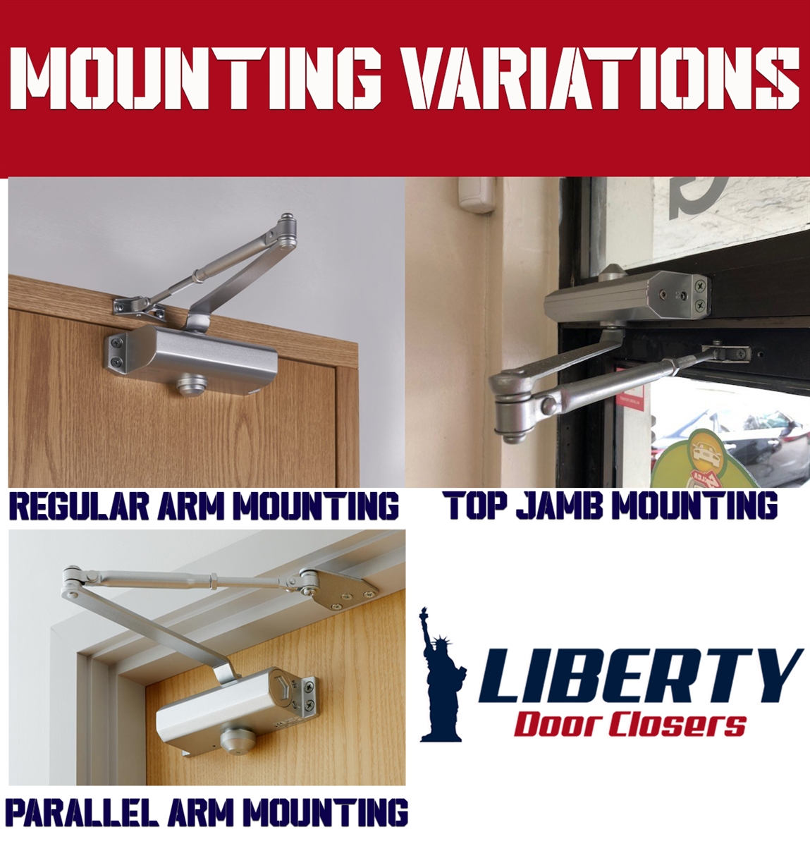 Door Closer Automatic DC40 Heavy Duty 4 Finishes by FPL Door Locks & Hardware 