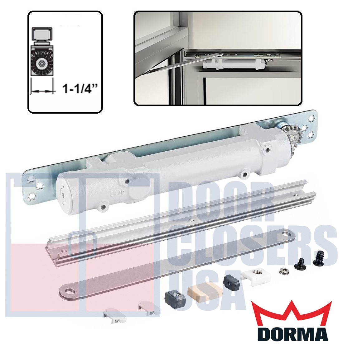 Pemko 42 in. Length Commercial Door Threshold, 6 in. Wide x 1/4 in
