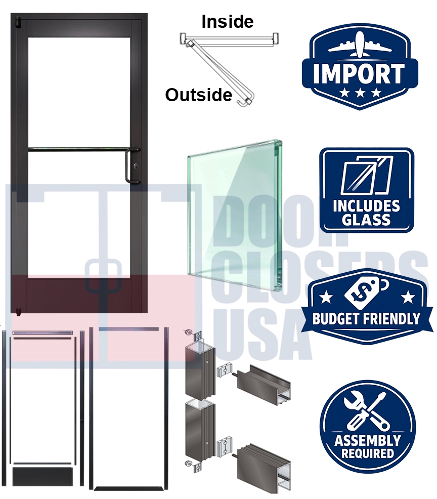 Custom R Entry Frames Value Engineered Import Storefront Entrance System 36