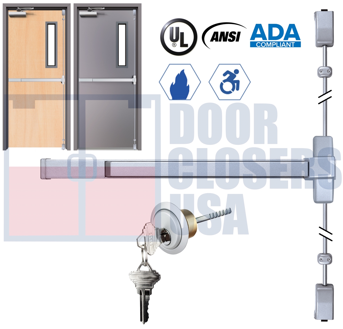 Marks M195 Exit Trim For M9900 Exit Device – US Lock Supply